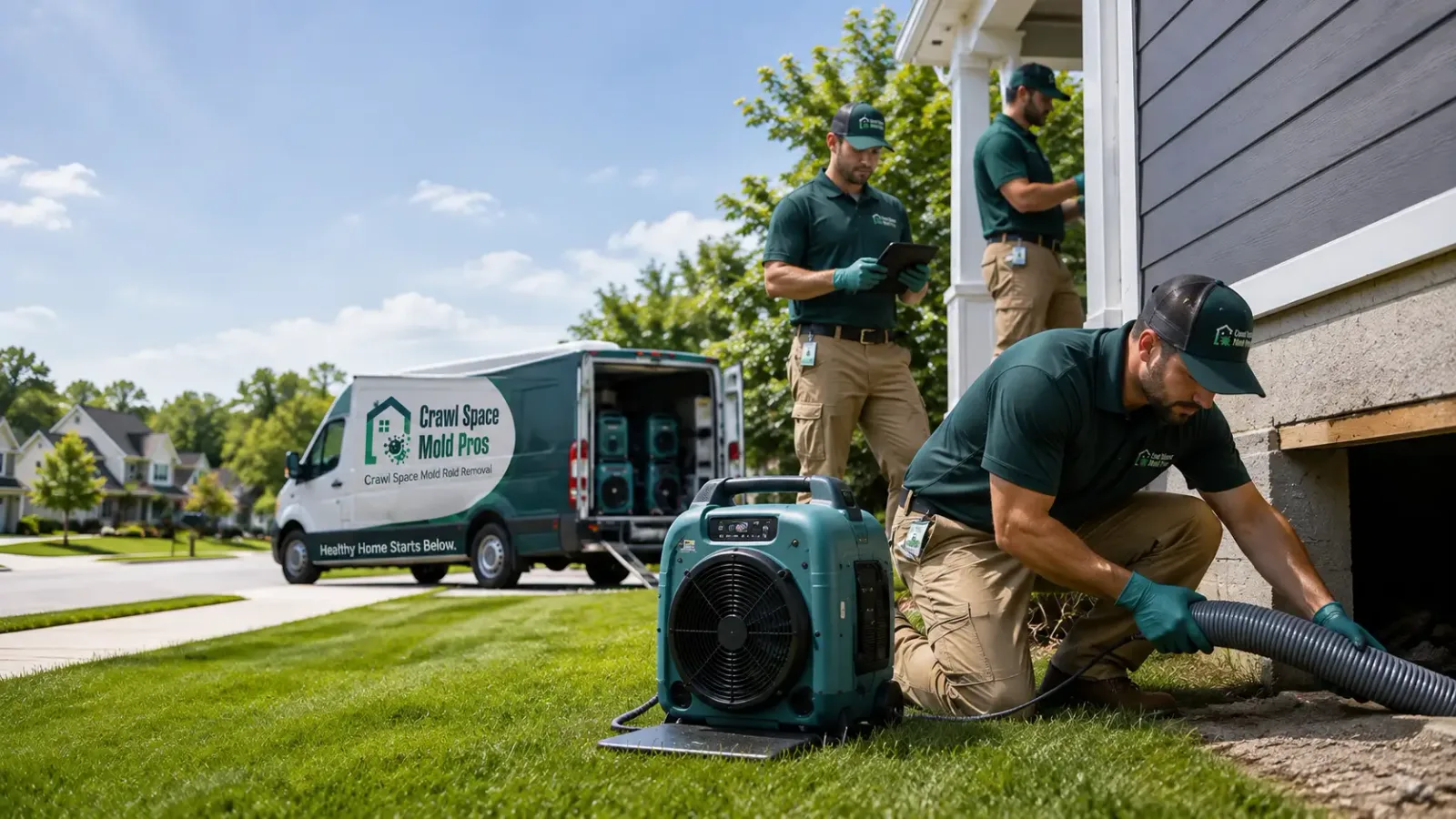 Crawl Space Mold Removal in Pittsford, MI
